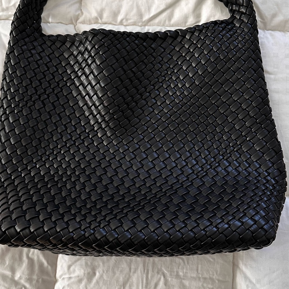 Antik Kraft Black Woven Shoulder Bag